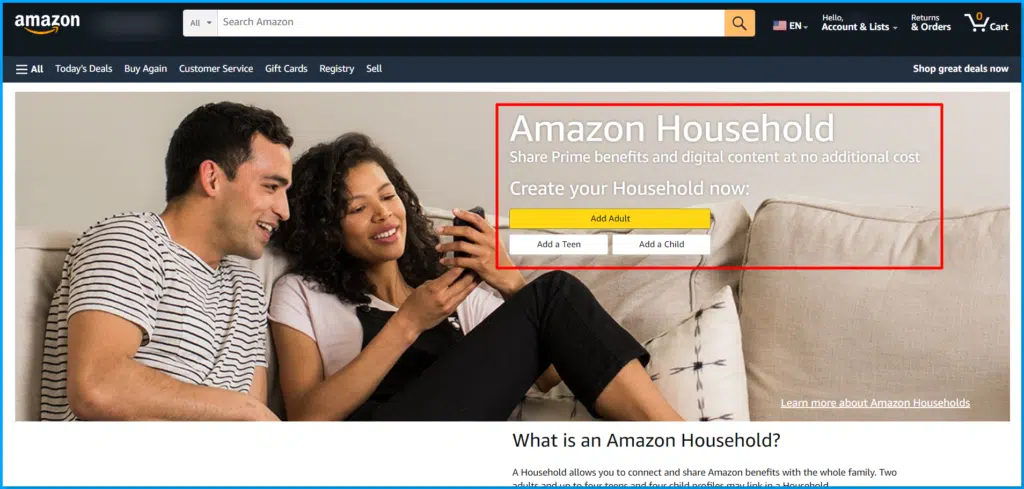 Amazon-Household-Account