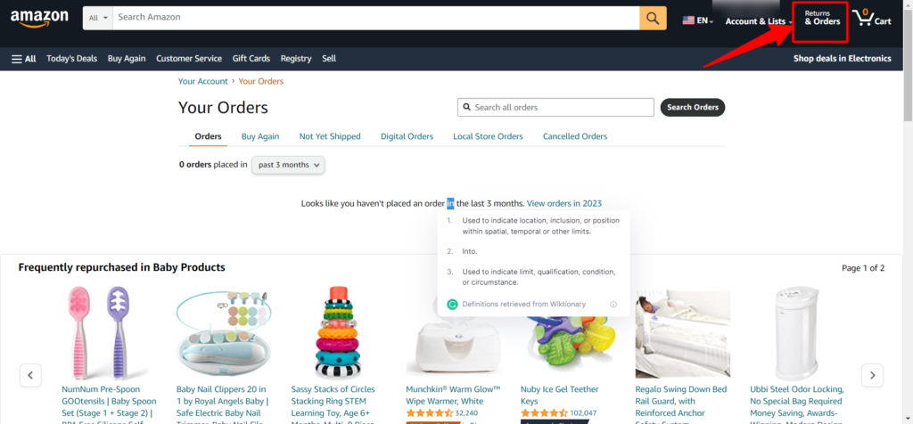Amazon-home-page-orders