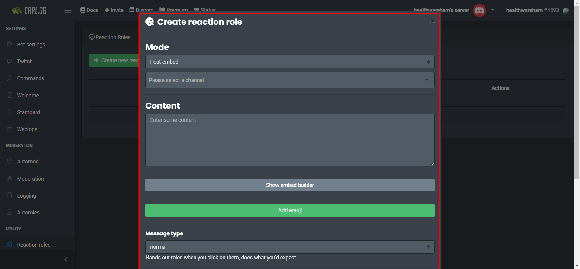 creating-new-reaction-roles-in-carl-bot-server